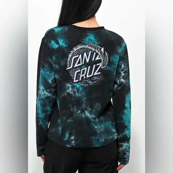 Santa Cruz Tie-Dye Long Sleeve Shirt Small - Picture 2 of 9